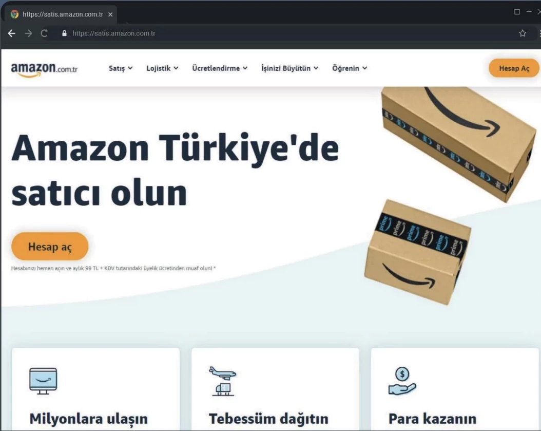 Amazon Satıcı Gereksinimleri